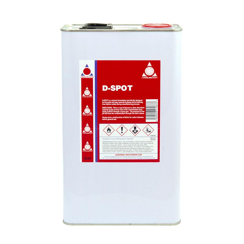 D-Spot Solvent Fabric Spot Cleaner 4 x 5 Litre Cans