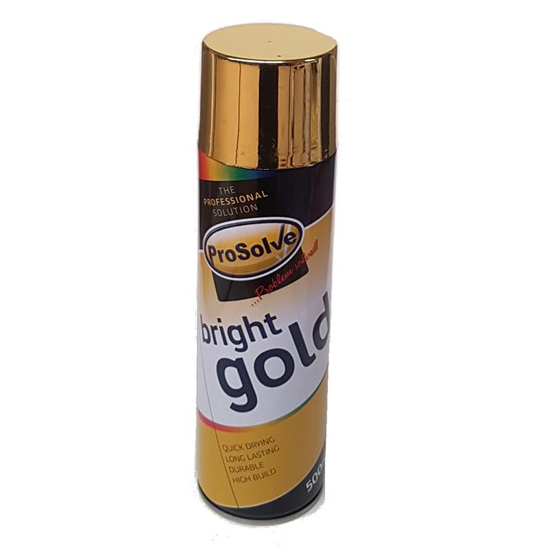 Prosolve Bright Gold Spray Paint - 12 x 500ml