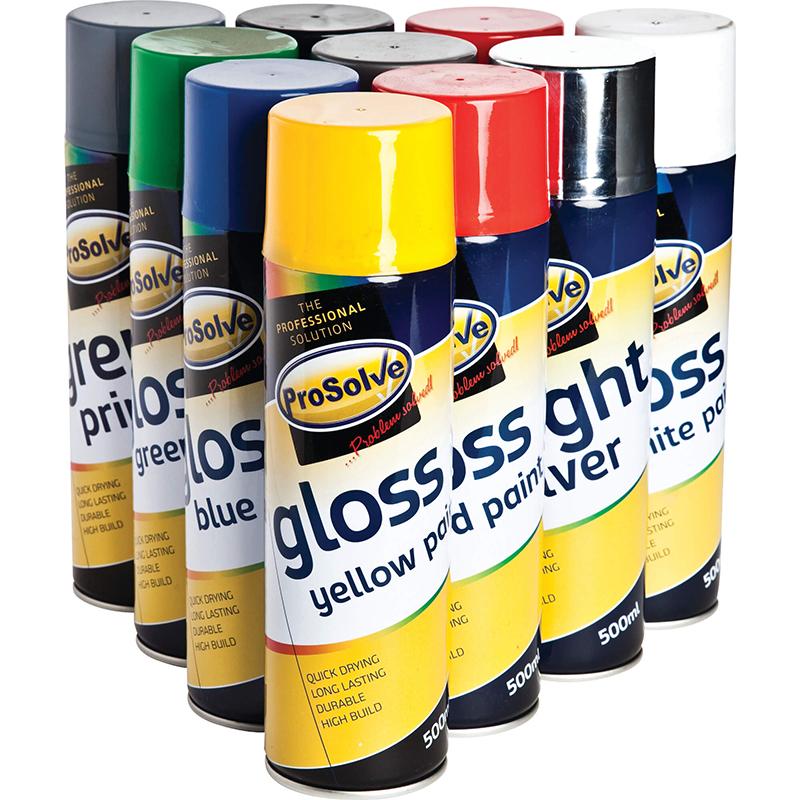 Prosolve Acrylic Gloss Paint - 12 x 500ml
