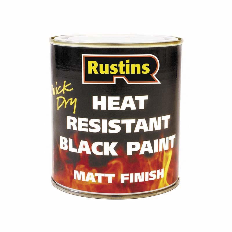 Rustins Quick Dry Heat Resistant Black Paint