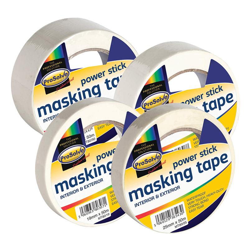 Masking Tape -  Box of 24 Rolls (50mm x 50m Rolls)