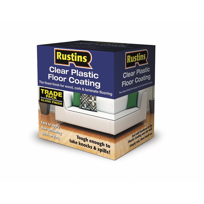 Rustins Plastic Floor Coating Trade Pack - 4L
