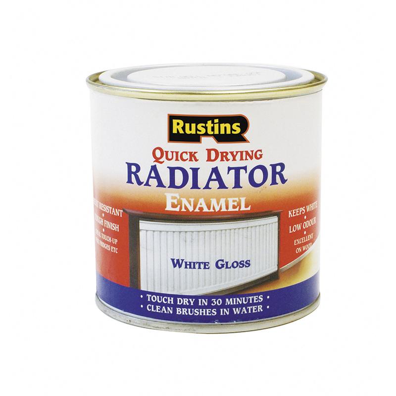 Rustins Quick Dry Radiator Paint - White