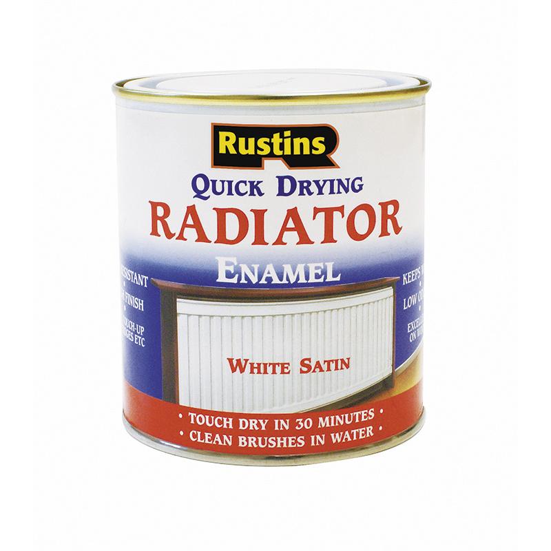 Rustins Quick Dry Radiator Paint - White