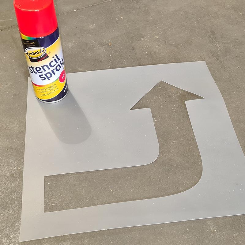 90° Arrow Stencil - 12"
