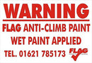 Flag Anti Climb Signage