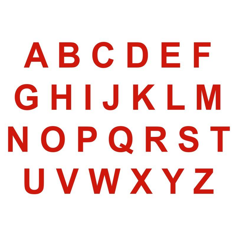FlexiStripe Floor Marking Letters - Red
