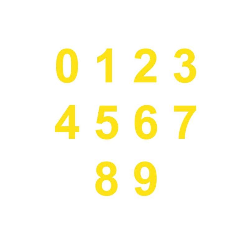 FlexiStripe Line Marking Numbers - White